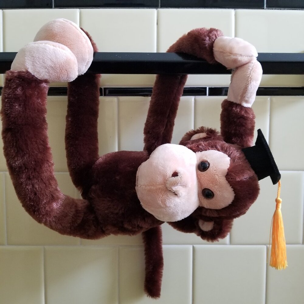 Graduation Gift Super Soft Plush Monkey with Removable Cap